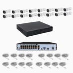 Set met 16x ip camera, PoE, 5MP 2 weg audio, slimme detectie, Audio, Tv en Foto, Videobewaking, Verzenden, Nieuw
