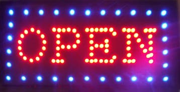 OPEN LED bord lamp verlichting lichtbak reclamebord #C10, Verzenden, Nieuw in verpakking