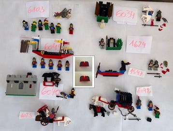 Lego Set - Castle - Lot de 8 sets LEGO Castle vintage – 1984, Nieuw