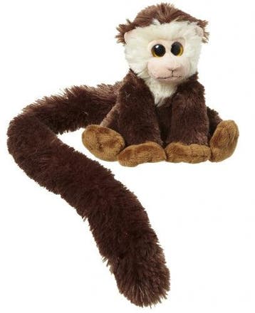 Nature Planet capucijneraapje knuffel - pluche - bruin - 16, Verzenden, Nieuw