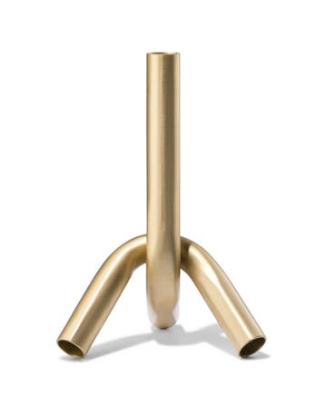 HEMA Kandelaar M metaal knot goud van €4 voor €3.5 sale, Verzenden, Nieuw, Goud