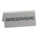 Tafelbord GERESERVEERD | RVS |  4,5 x 10 x 5,6 cm, Verzenden, Nieuw in verpakking