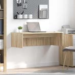 vidaXL Wandbureau Sonoma Eiken 100 x 45 x 30 cm Bewerkt hout, Huis en Inrichting, Bureaus, Verzenden, Nieuw