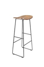 Barkruk - 76 cm - Merel - Naturel - House of Rebels, Verzenden, Nieuw