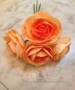 Ranonkels foam Oranje 6 cm doos 30 stuks, Ophalen of Verzenden, Nieuw
