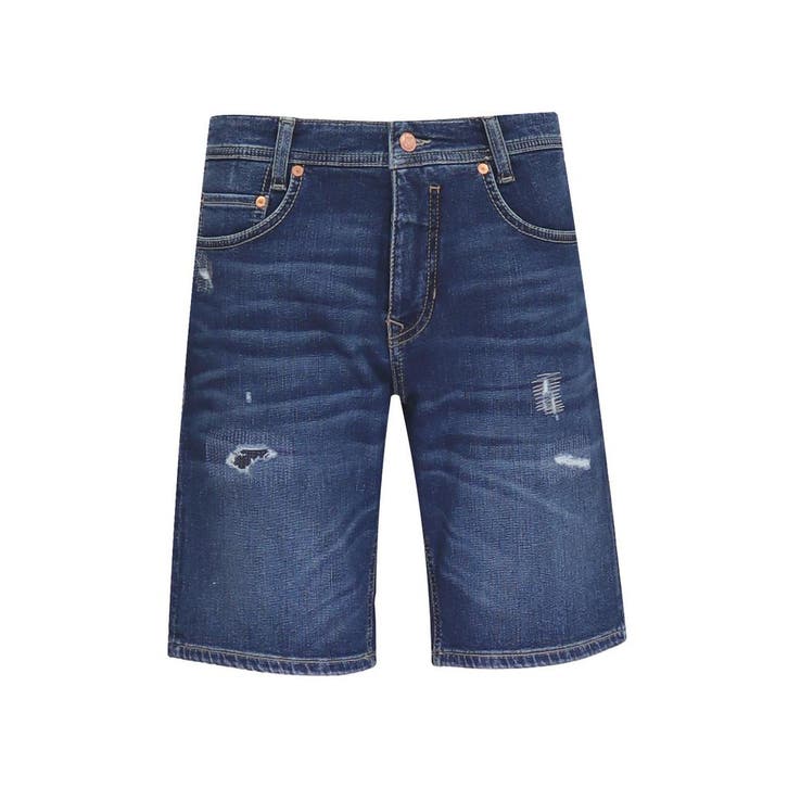 MAC • blauwe Arne Bermuda destroy • W33, Kleding | Heren, Broeken en Pantalons, Blauw, Nieuw, Verzenden