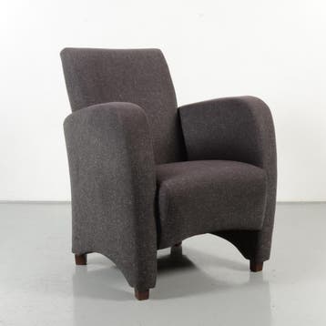 Frontseat fauteuil, antraciet, 4-poot onderstel, Ophalen of Verzenden, Nieuw