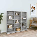 vidaXL Cd-kast 100x23x89,5 cm bewerkt hout grijs sonoma, Huis en Inrichting, Woonaccessoires | Cd- en Dvd-rekken, Verzenden, Nieuw