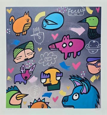 Kev Munday - Colour Storm - Premium Art Print - No Reserve