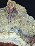 Zeldzame Rainbow pyriet-septaria Fragment - Hoogte: 5 cm -