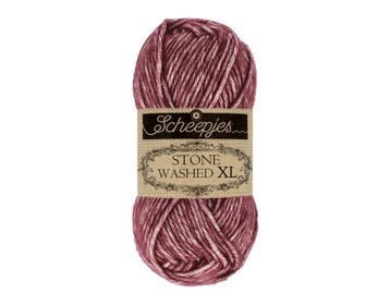 Scheepjes Stone Washed XL - 850 Garnet 50gr, Ophalen of Verzenden, Nieuw, Breien of Haken, Wol of Garen