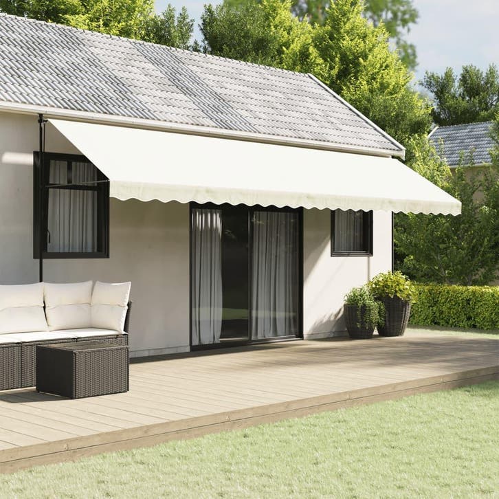 vidaXL Vervangingsdoek voor luifelrok gestreept 6 m, Tuin en Terras, Zonneschermen, Nieuw, Verzenden