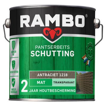 Pantserbeits Schutting Antraciet 1218 Transparant Mat 2,5, Ophalen of Verzenden, Nieuw