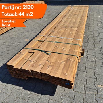 Partij Thermo vuren channelsiding 4500-3900x143-130x17mm, Ophalen of Verzenden, Nieuw