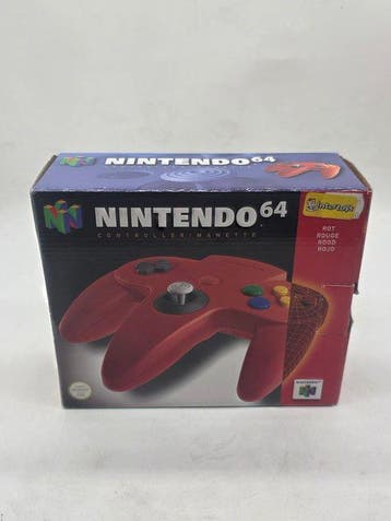 Nintendo - Nintendo 64 - RARE OLD STOCK - N64 Official Red, Spelcomputers en Games, Nieuw