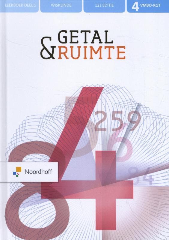 Getal ampampampampamp Ruimte 4 vmbo KGT leerbo 9789001893262, Boeken, Studieboeken en Cursussen, Zo goed als nieuw, Verzenden
