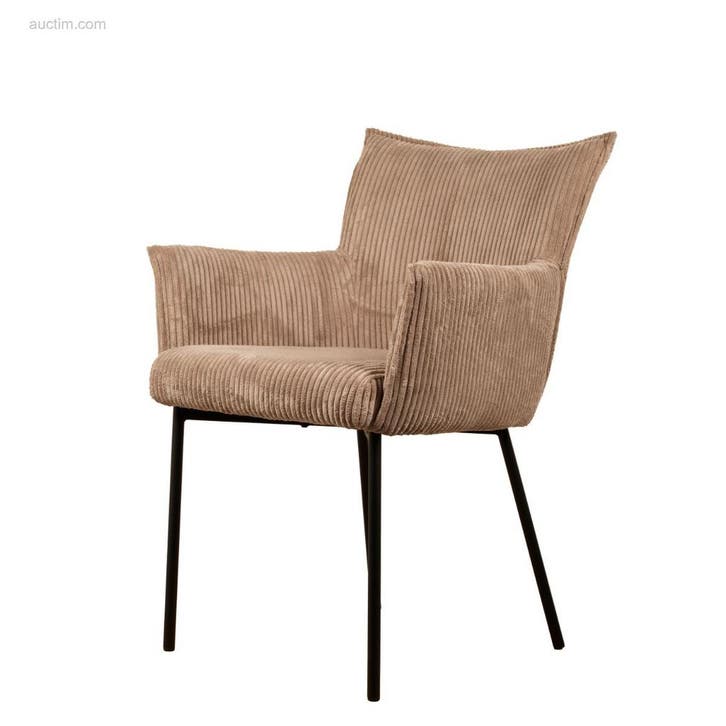 (6x) Design eetkamerstoel JD9033-taupe, Huis en Inrichting, Stoelen