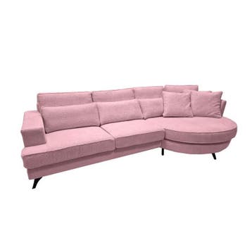 Loungebank Clinge - loungebanken - Roze, Nieuw, 150 cm of meer, Stof, 300 cm of meer