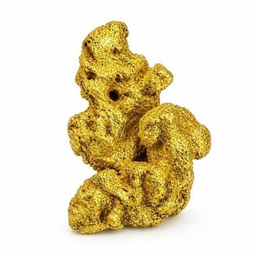 Goud Goud nugget - Hoogte: 19.66 cm - Breedte: 14.66 cm-
