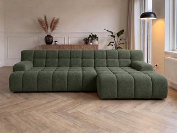 Loungebank Zuidlaren - loungebanken - Groen, Nieuw, 150 cm of meer, Stof, 300 cm of meer