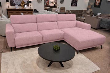 Loungebank Enschede - hoekbanken - Roze, Huis en Inrichting, Nieuw, 150 cm of meer, Stof, 250 tot 300 cm