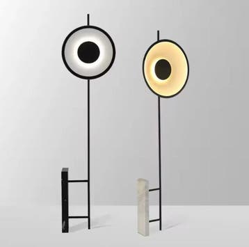 Nordic Design Vloerlamp – Modern met Marmeren Voet, Huis en Inrichting, Lampen | Vloerlampen, Verzenden, Nieuw
