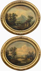 Barend Cornelis Koekkoek (1803-1862), Naar - Coppia di