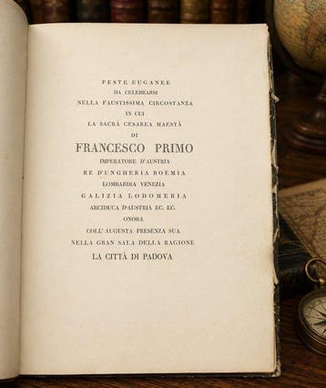 Simone Sografi - Feste Euganee - 1815