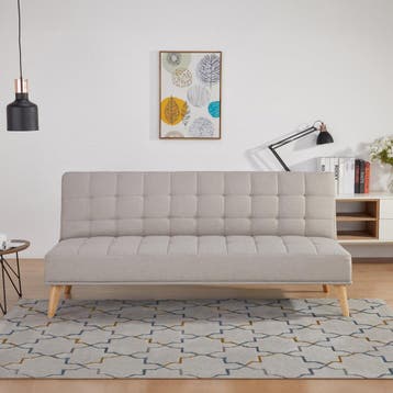 Slaapbank Pukkila 180x86x81 cm Textiel [en.casa], Verzenden, Nieuw