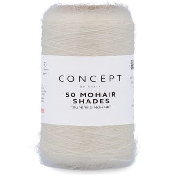 Katia Concept 50 Mohair Shades - 01 ecru - Mohair Garen, Ophalen of Verzenden, Nieuw