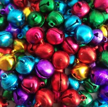 20 x belletjes mixkleuren 6mm mat (Bedels), Hobby en Vrije tijd, Ophalen of Verzenden, Nieuw, Bedel