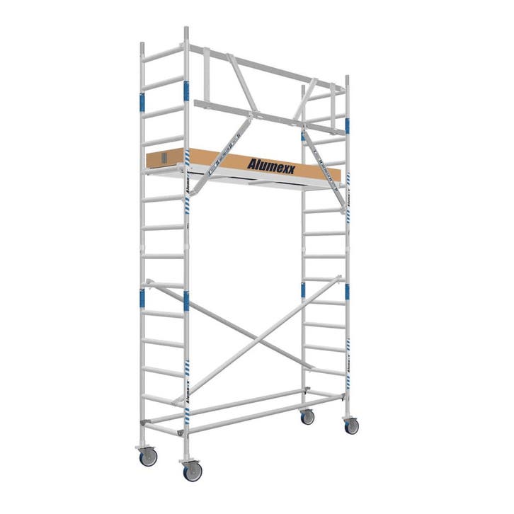ALX rolsteiger 75 x 5.2m WH met AGS Voorloopleuning, Doe-het-zelf en Verbouw, Steigers, Rolsteiger of Kamersteiger, Nieuw, Verzenden