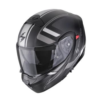 Scorpion EXO-930 EVO ARDENS - Mat Zwart / Zilver, Motoren, Kleding | Motorhelmen, Verzenden, Nieuw met kaartje, XL, Systeemhelm