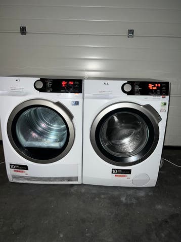 TOPSET! AEG 8KG WASMACHINE + STOOMFUNCTIE AEG 8KG WPDROGER!, Energieklasse A of zuiniger, Minder dan 85 cm, 8 tot 10 kg, Ophalen of Verzenden