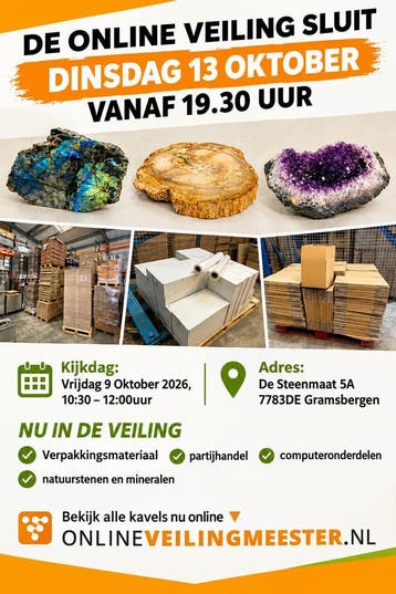Online veiling met veel partijgoederen, Overige categorieën