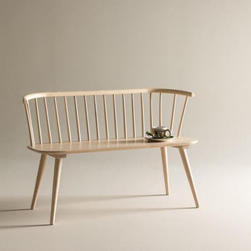 *WOONWINKEL* Stijlvolle Eetkamerbank Met Latjes, Verzenden, Nieuw, Hout