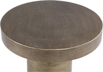 PTMD Bijzettafel Lox - Ø30 x 48 cm - Metaal - Goud, Huis en Inrichting, Ophalen of Verzenden, Nieuw