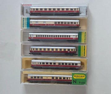 Minitrix, Fleischmann N - Modeltrein personenwagen (6) -, Nieuw