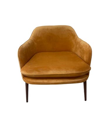 Polspotten Fauteuil Charmy Velvet Gold - Ongebruikt, Ophalen of Verzenden, Zo goed als nieuw, Hollywood Regency, Metaal