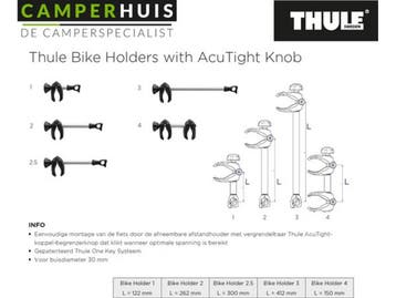 Thule Bike Holder 2.5 - Afstandshouder - Afsluitbaar -, Verzenden, Nieuw, Thule
