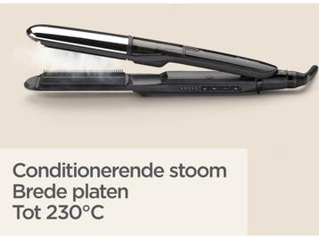 BaByliss ST496E - 2-in-1 Stoom Stijltang - Ionische, Verzenden, Nieuw