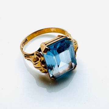 Zonder minimumprijs - Ring - 18 karaat Geel goud - 5.49ct., Sieraden, Tassen en Uiterlijk, Nieuw