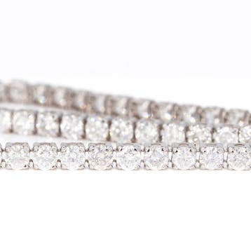 Zonder minimumprijs - Armband - 14 karaat Witgoud - 4.34ct., Nieuw