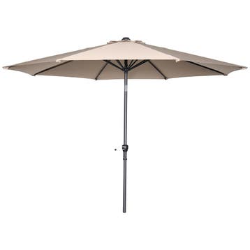 Garden Impressions Lotus stokparasol Ø300 cm - taupe, Tuin en Terras, Partytenten, Verzenden, Nieuw
