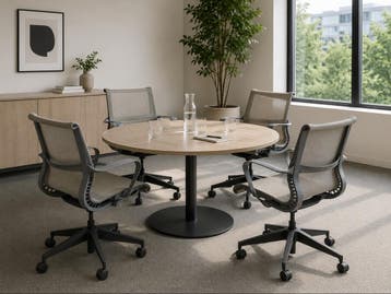Herman Miller Setu vergaderstoel, taupe-graphite, Huis en Inrichting, Stoelen, Ophalen of Verzenden, Gebruikt, Overige kleuren