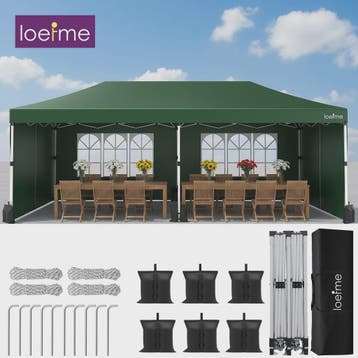 LOEFME 3x6m Pop-Up Partytent Gazebo - Waterdicht, Winddicht, Verzenden, Nieuw