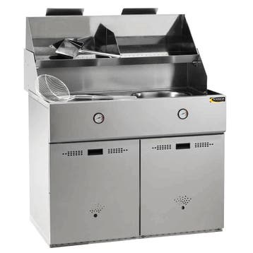 Friteuse | DÉFI | Propaangas | 18+18L | 26kW | Piëzo, Verzenden, Nieuw in verpakking