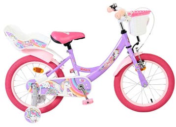 Volare Unicorn Kinderfiets - Meisjes - 16 inch - Paars, Verzenden, Nieuw, 16 inch