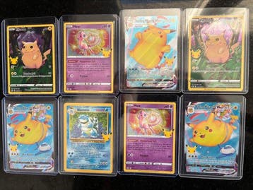 Pokémon - 8 Card - Blastoise, Mew, Pikachu, Nieuw