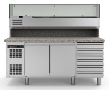ELECTROLUX PIZZA WERKBANK 420 L, 2 KOELDEUREN, 6 LADEN, KOEL, Verzenden, Nieuw in verpakking